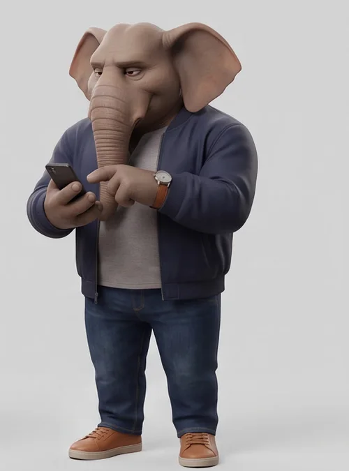 Frank Todofully carefully reading on his phone